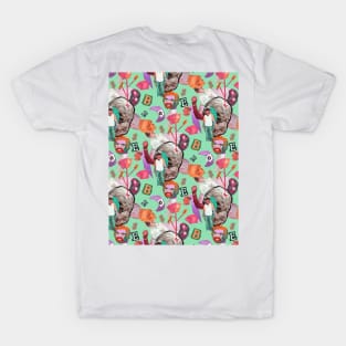 Cutout pop art T-Shirt